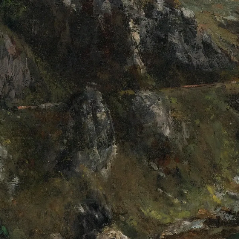 Valle Della Loue Vicino A Mouthiers-Haute-Pierre Gustave Courbet