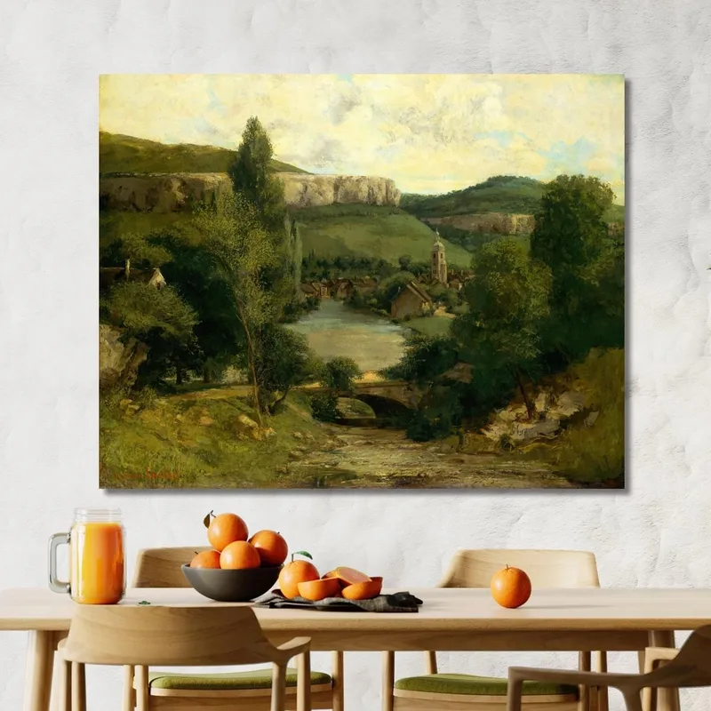 Vista De Ornans Gustave Courbet