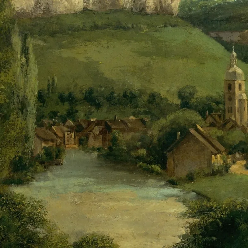 Vista De Ornans Gustave Courbet