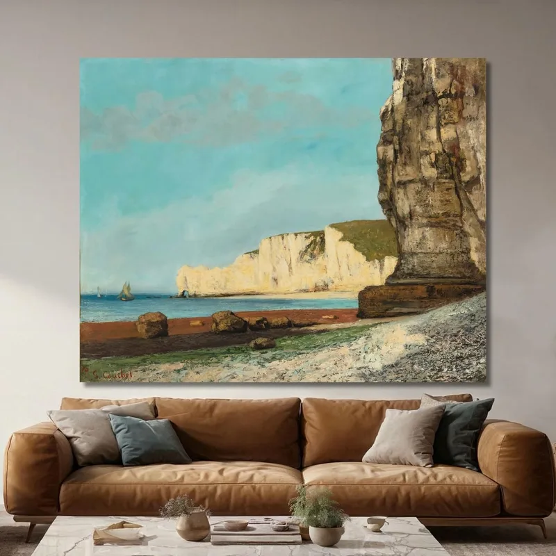 Étretat Les Cliffs Gustave Courbet