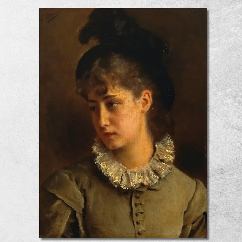 Una Belleza Solemne Gustave Jean Jacquet cuadro en lienzo