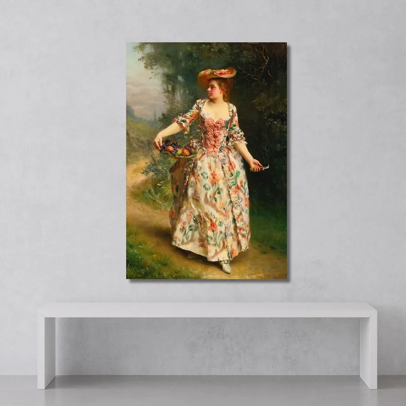 A Walk In The Park Gustave Jean Jacquet
