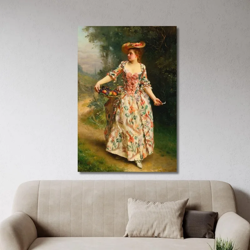 A Walk In The Park Gustave Jean Jacquet