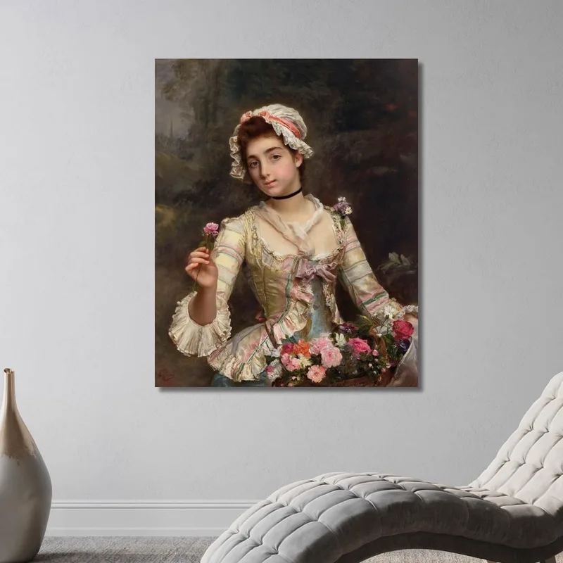 La Bouquetiere Gustave Jean Jacquet