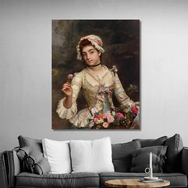La Bouquetiere Gustave Jean Jacquet