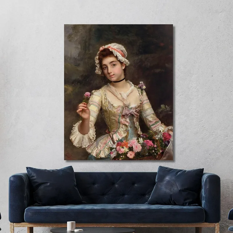 La Bouquetiere Gustave Jean Jacquet