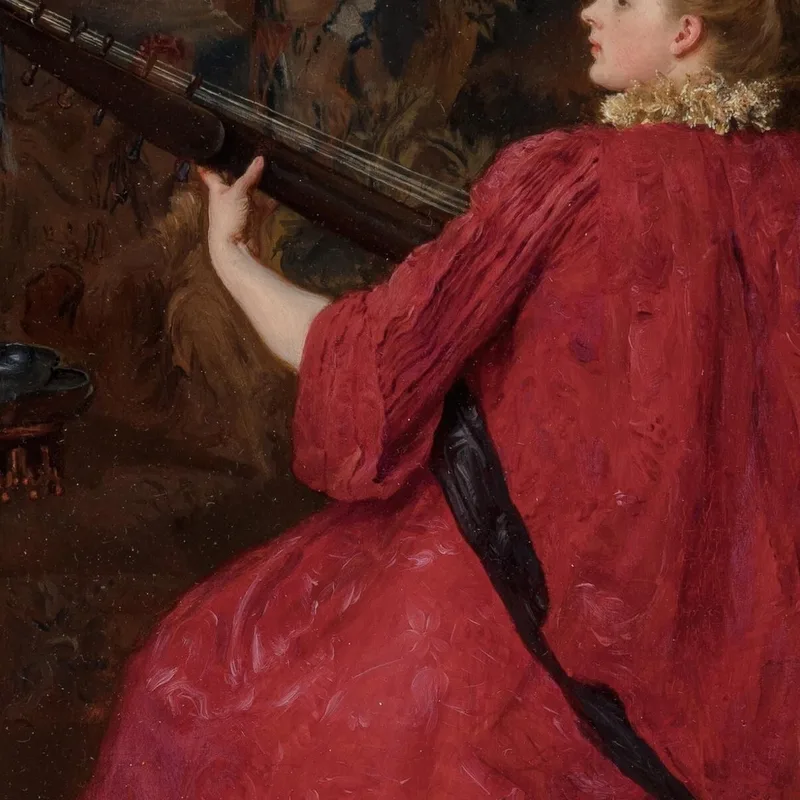 La Musicienne Gustave Jean Jacquet