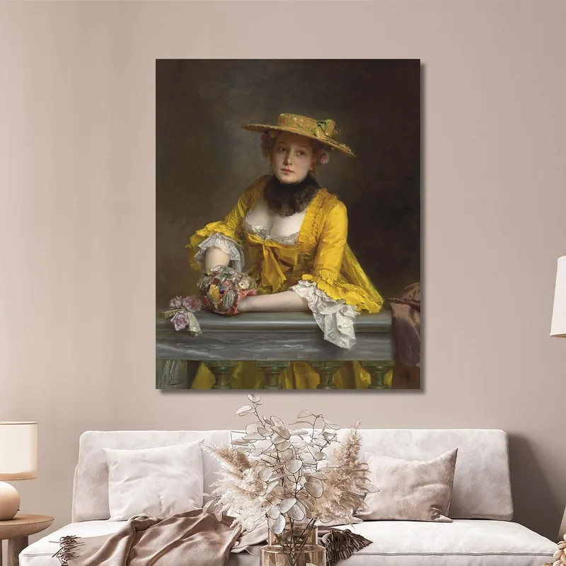 El Vestido Amarillo Gustave Jean Jacquet
