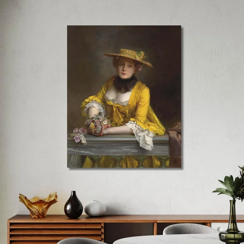 El Vestido Amarillo Gustave Jean Jacquet