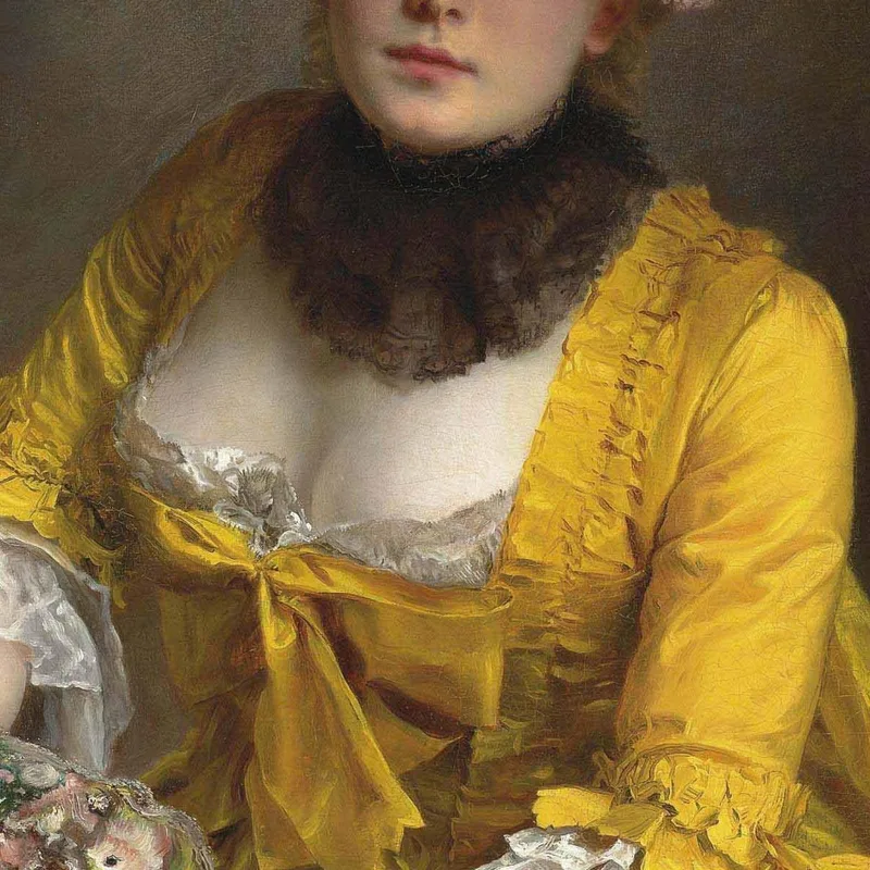 El Vestido Amarillo Gustave Jean Jacquet