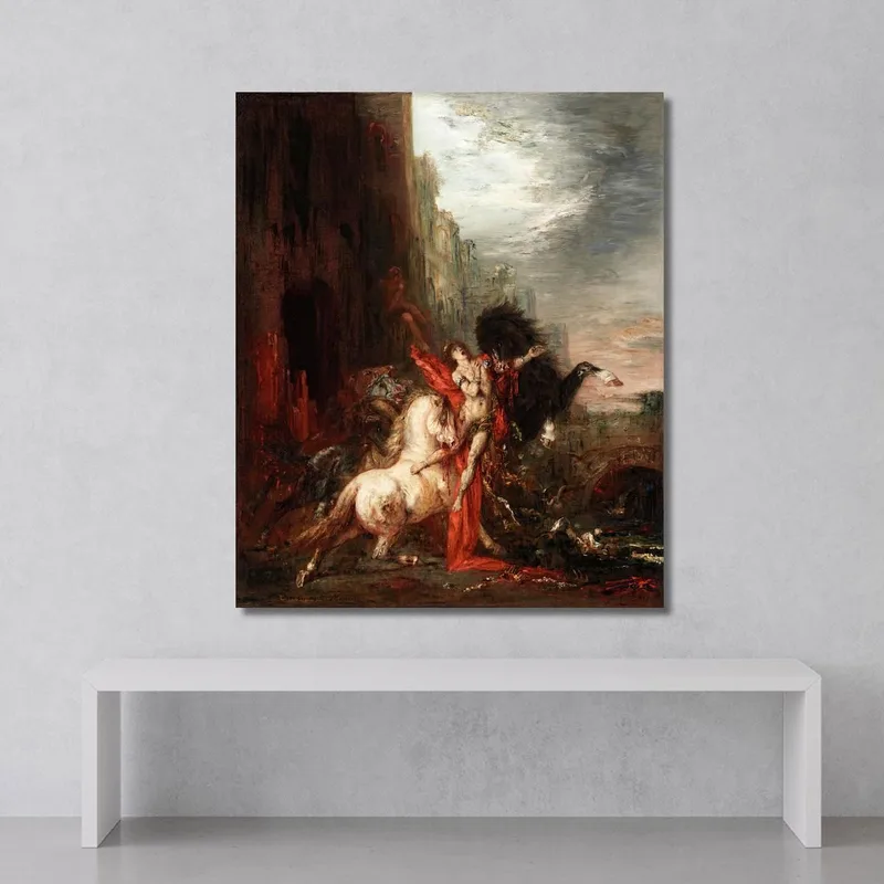 Diomede Divorato Dai Suoi Cavalli Gustave Moreau