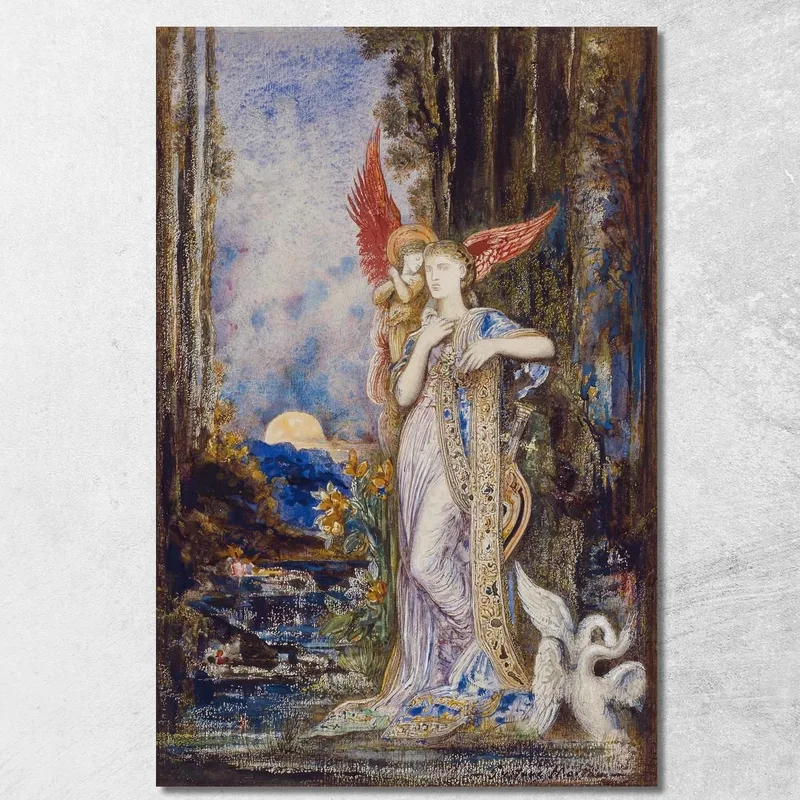 L'Inspiration Gustave Moreau tableau impression sur toile