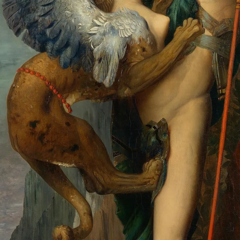 Edipo E La Sfinge Gustave Moreau