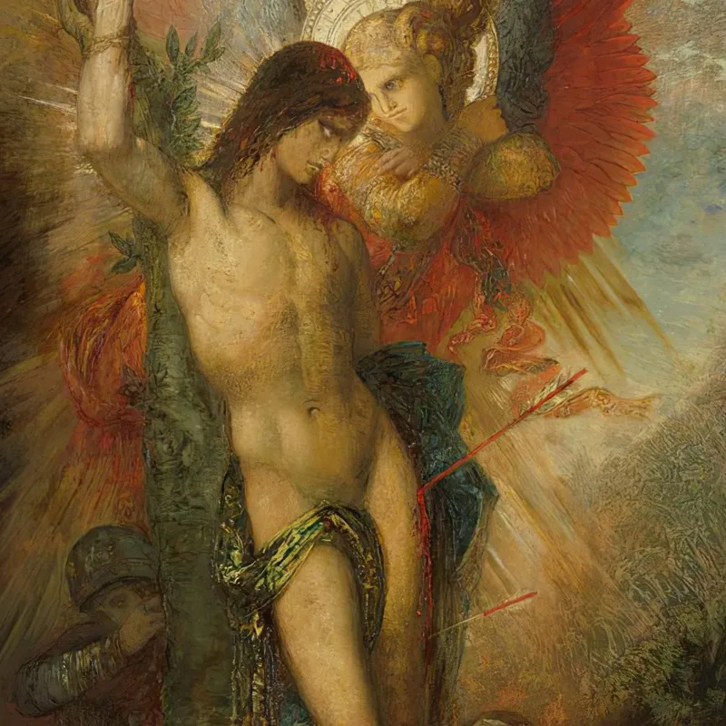 Saint Sébastien Et L'Ange Gustave Moreau