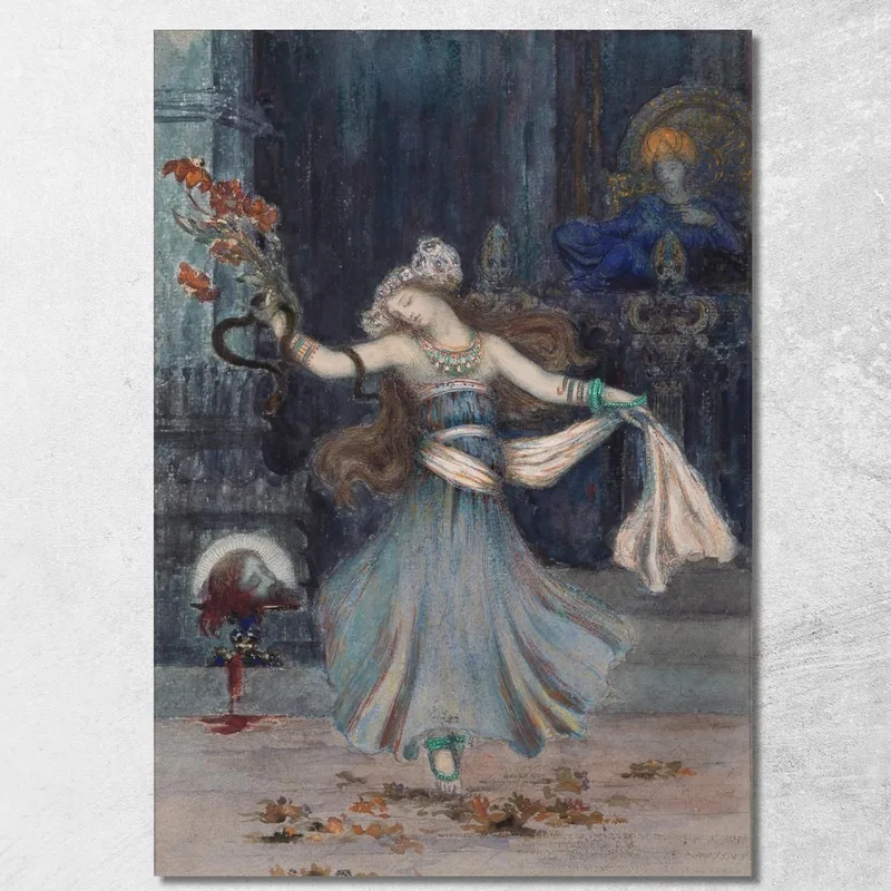 Salomé Danza Davanti Alla Testa Di San Giovanni Battista Gustave Moreau quadro stampa su tela