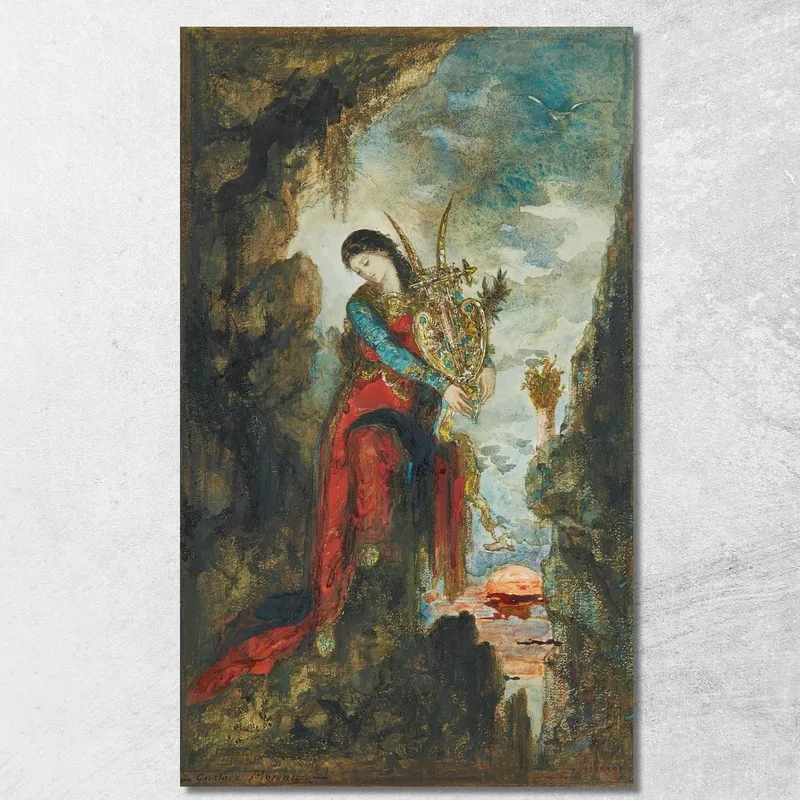 Saffo Gustave Moreau quadro stampa su tela