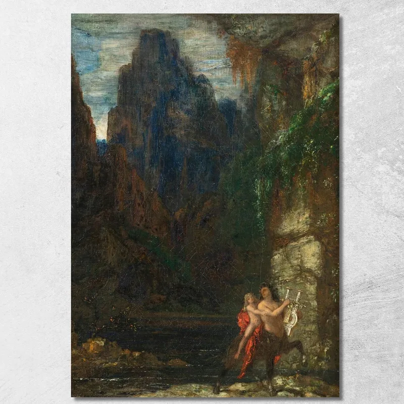 L'Educazione Di Achille Gustave Moreau quadro stampa su tela