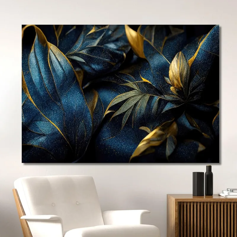 Pintura De Acuarela Floral Con Elementos Botánicos Lujosos Pintura De Flores Abstractas Modernas