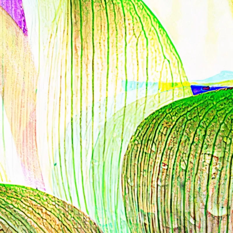 Multicolored Abstract Lotus Flower Painting Modern Abstract Flowers Painting