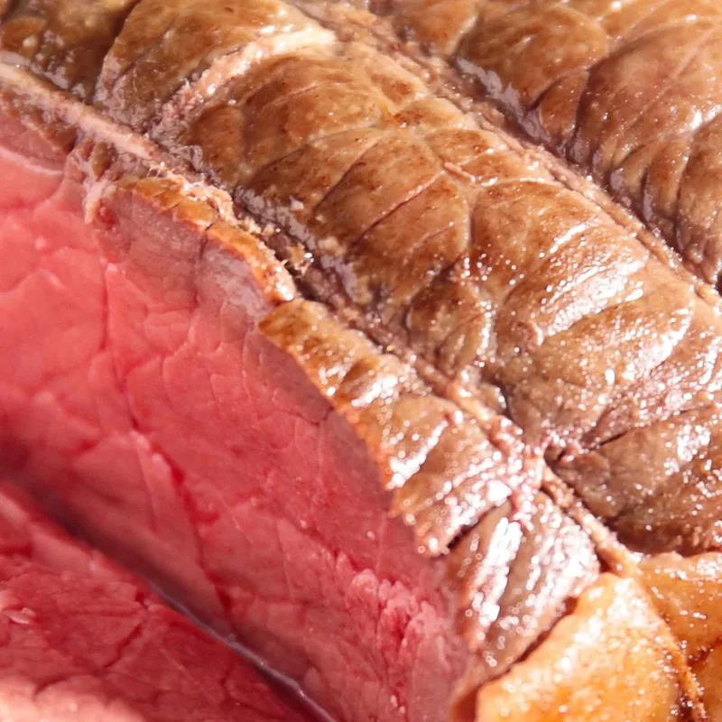 Modernes Gemälde Roastbeef Auf Schneidebrett