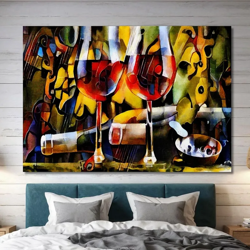 Quadro Moderno Arte E Vino Un Connubio Perfetto