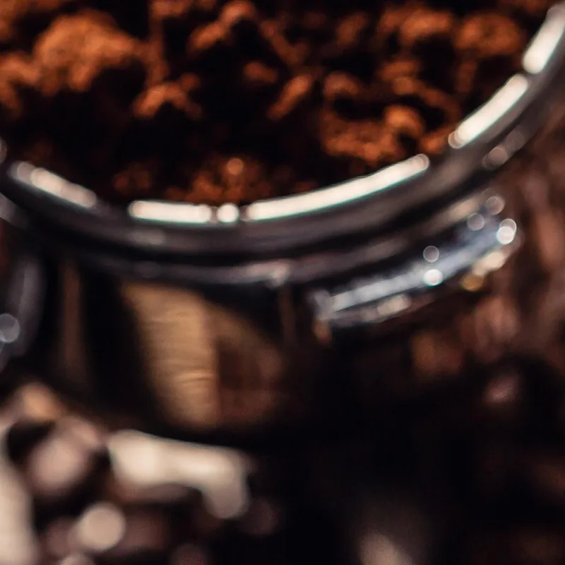 Modern Painting Espresso Coffee From Grinding To Cup