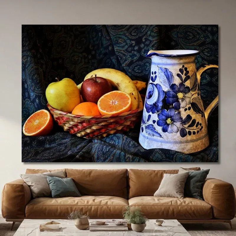 Cuadro Moderno Cesta De Frutas