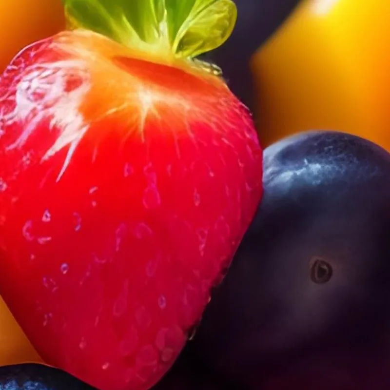 Cuadro Moderno Ensalada De Frutas Y Queso