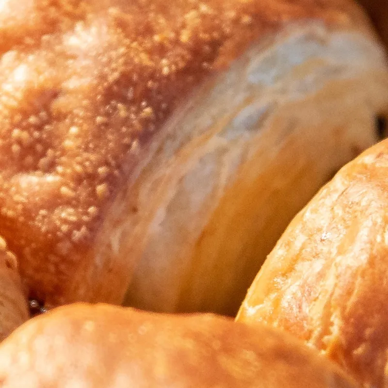 Quadro Moderno Pain Au Chocolat E Dolci Da Forno Dorati