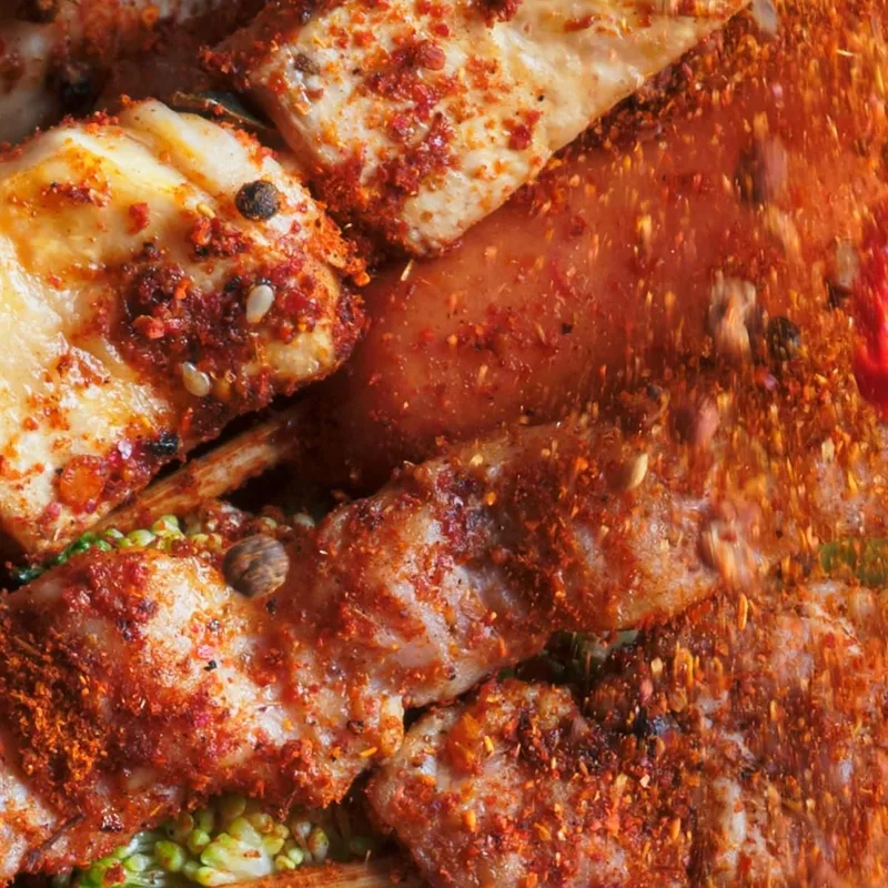 Quadro Moderno Spiedini Speziati Con Peperoncino