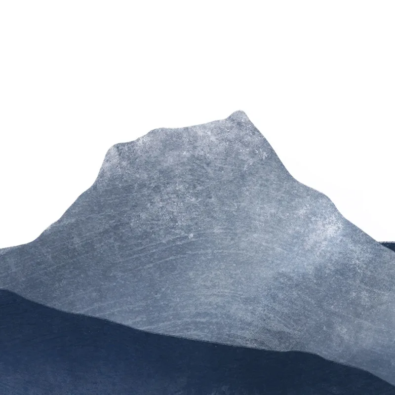 Quadro Paesaggio Astratto Arte Paesaggio Montuoso Blu Minimalista