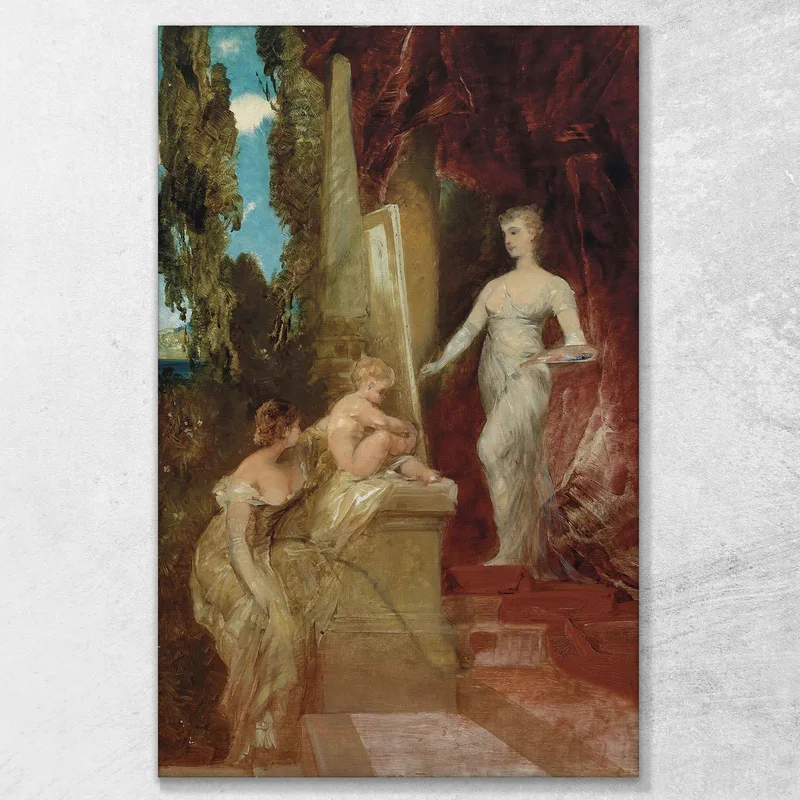Allegory Of Painting Hans Makart