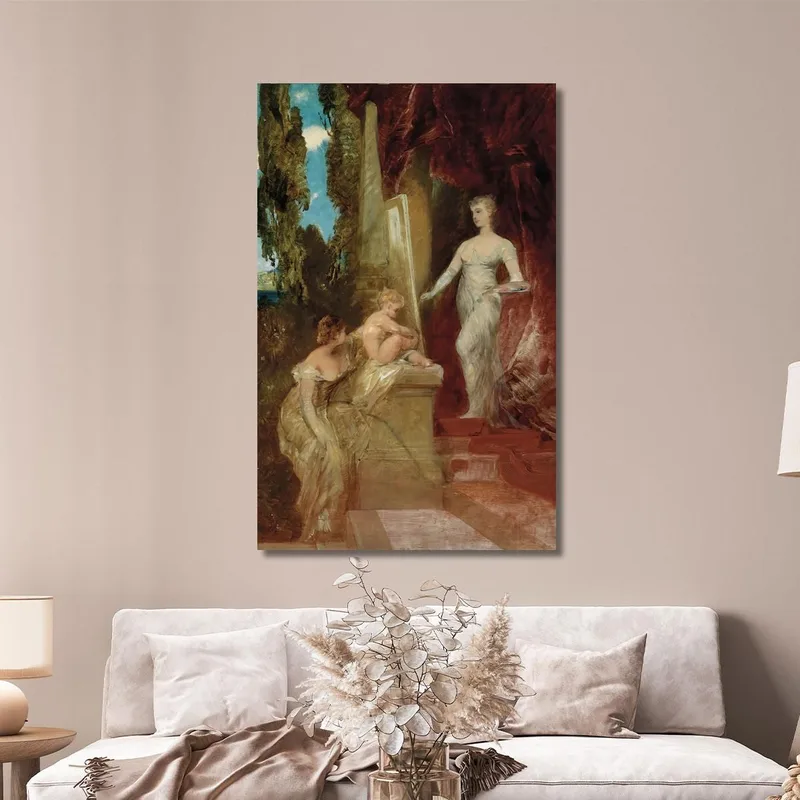 Allegory Of Painting Hans Makart