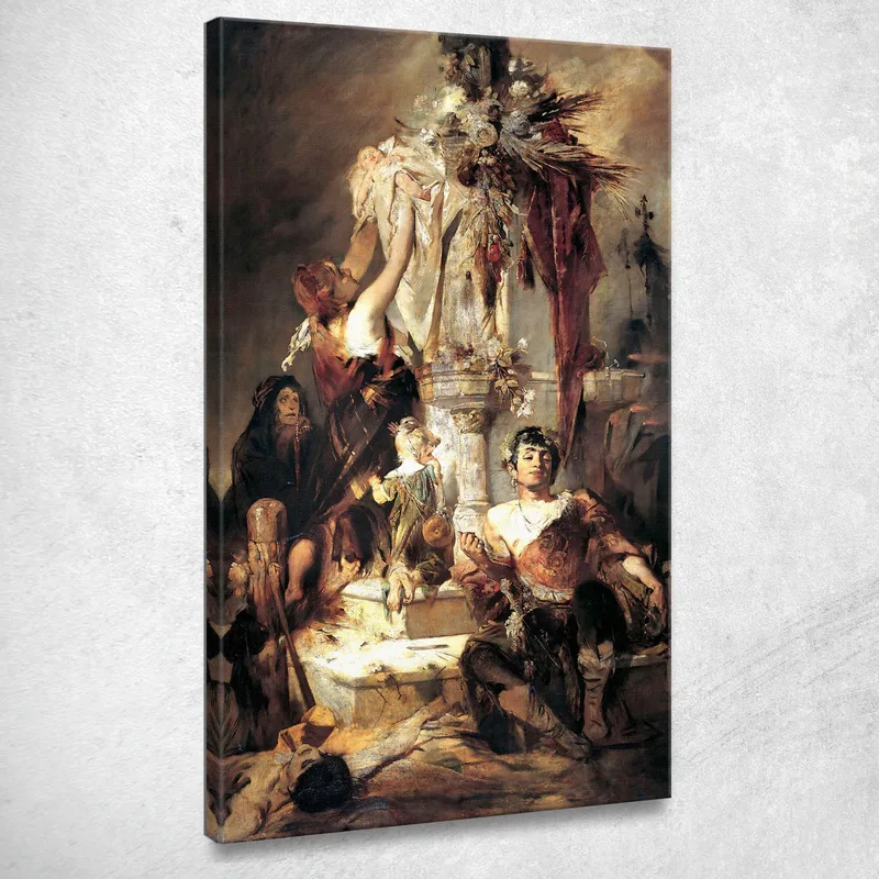 Escena De La Antigua Víctima Hans Makart cuadro en lienzo