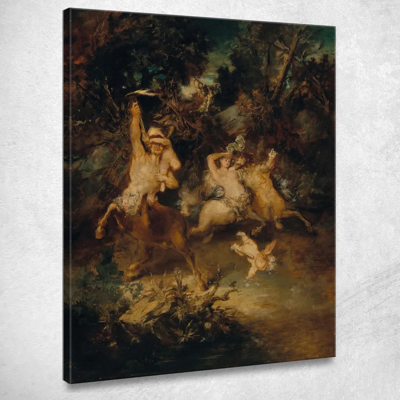 Centauros En El Bosque Hans Makart cuadro en lienzo