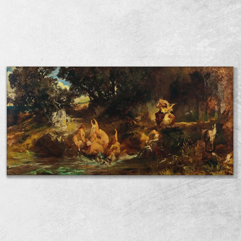 Die Nixen And Der Tiger The Mermaids And The Tiger Hans Makart