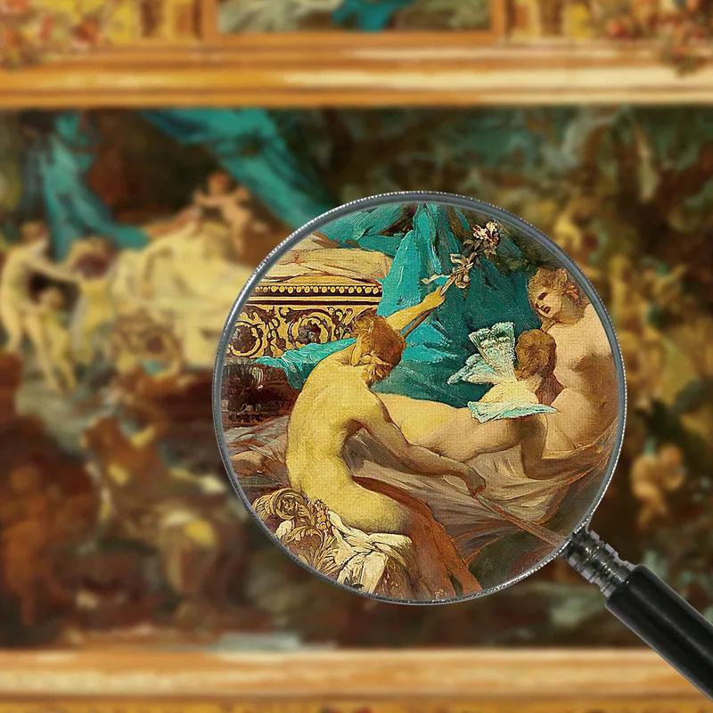Progetto Per Il Sipario Del Teatro Cittadino Sogno Di Una Notte Di Mezza Estate Hans Makart