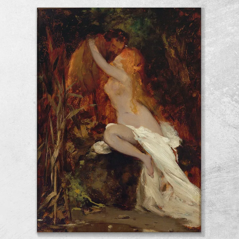 Fauno E Ninfa Hans Makart