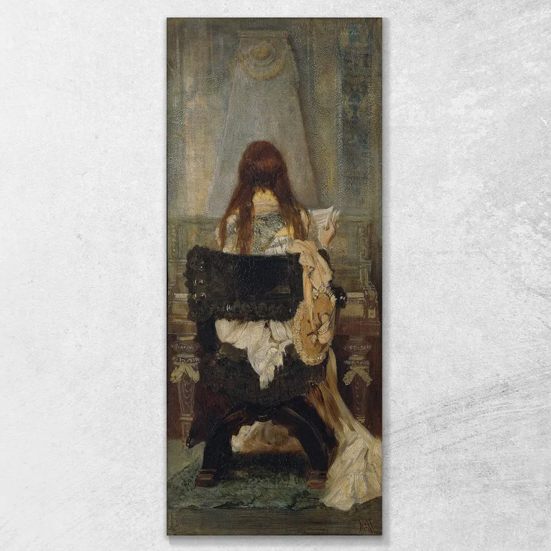 Signora Alla Spinetta Hans Makart