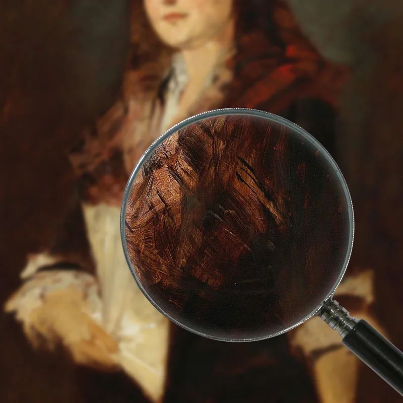 Porträt Einer Dame Mit Einem Fan Hans Makart
