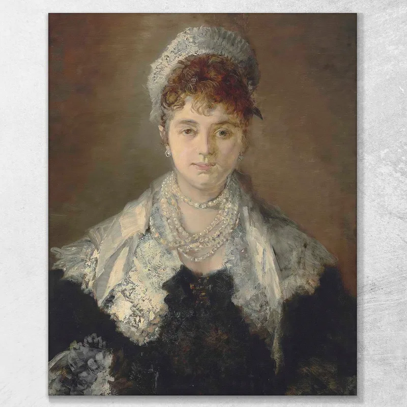 Porträt Einer Dame Prinzessin Aloys Von Liechtenstein Hans Makart