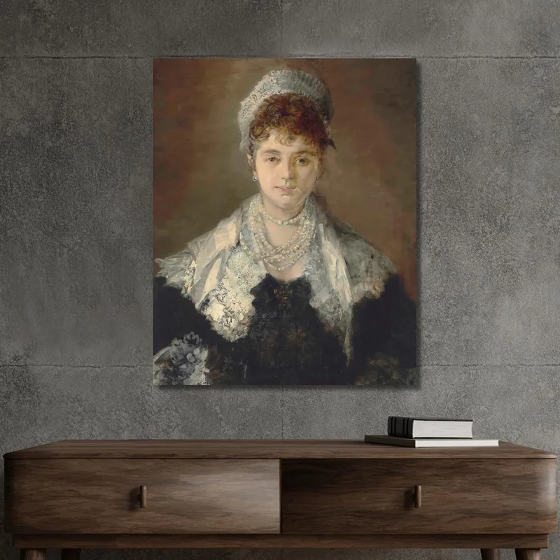 Porträt Einer Dame Prinzessin Aloys Von Liechtenstein Hans Makart