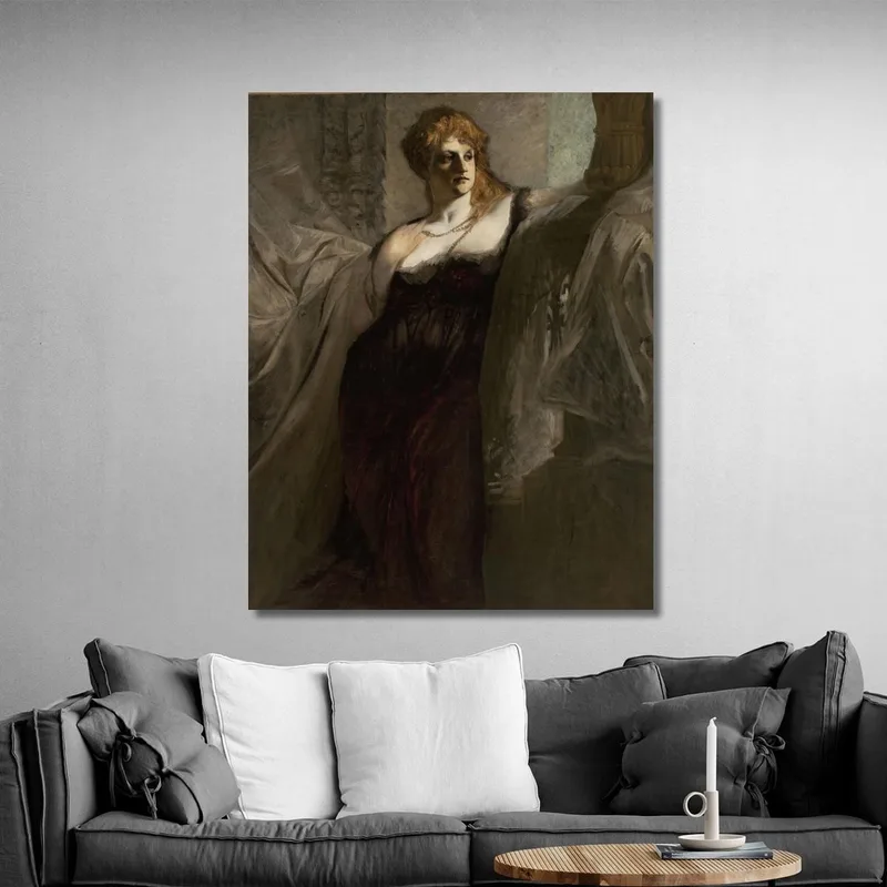 Ritratto Di Una Giovane Donna Hans Makart