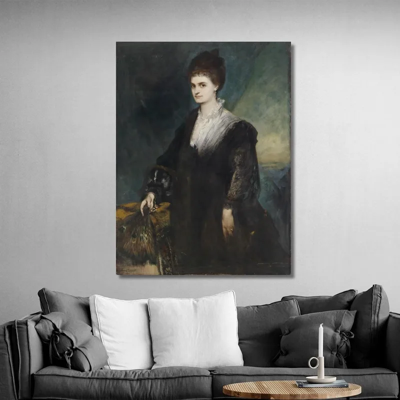 Portrait Of Countess Marie Von Coudenhove-Kalergi Hans Makart