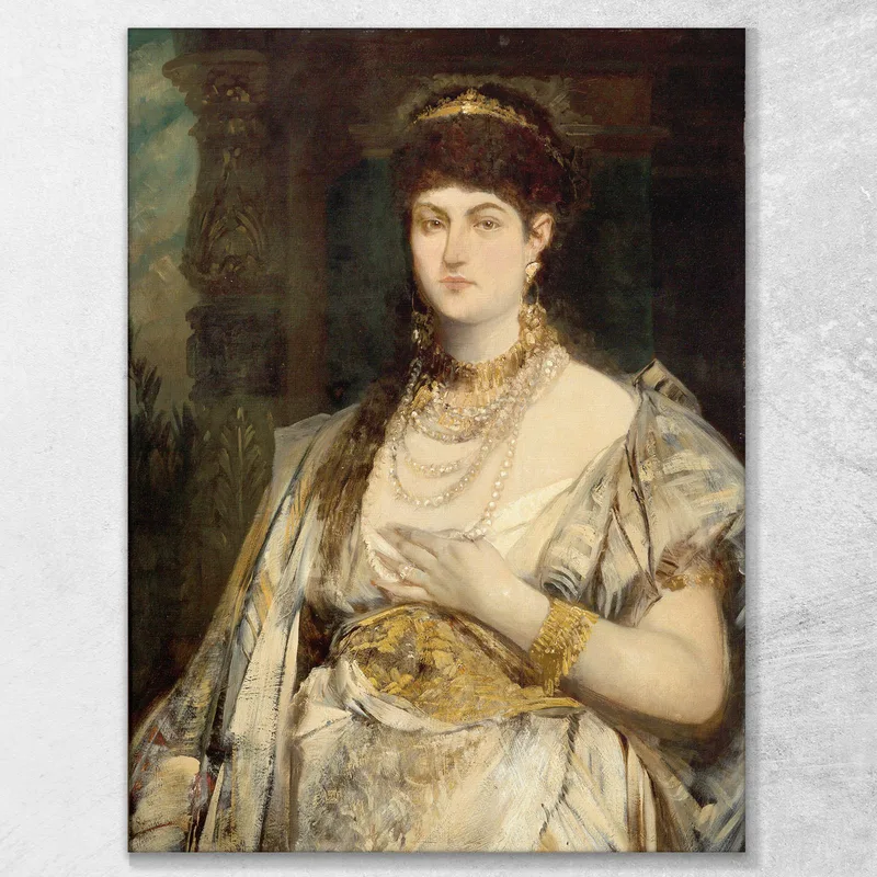 Portrait Of Henriette Mankiewicz Hans Makart