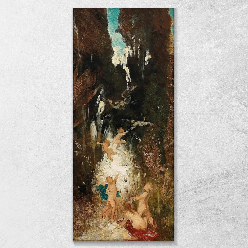 Putti In Der Nähe Eines Waldbaches Hans Makart