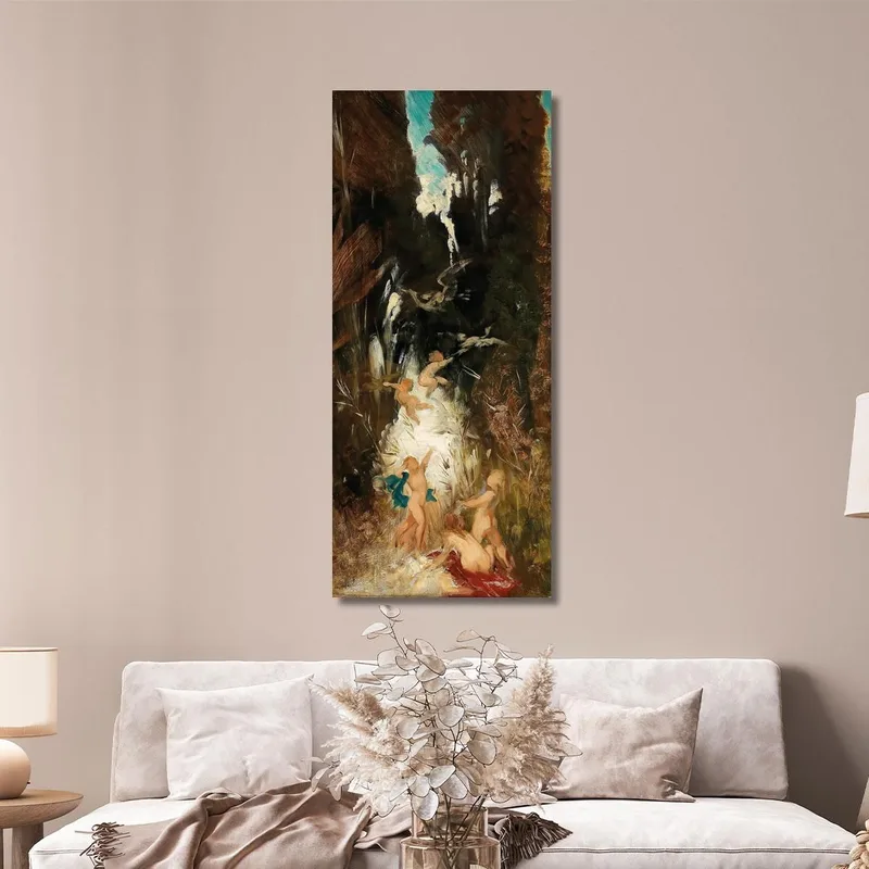 Putti In Der Nähe Eines Waldbaches Hans Makart