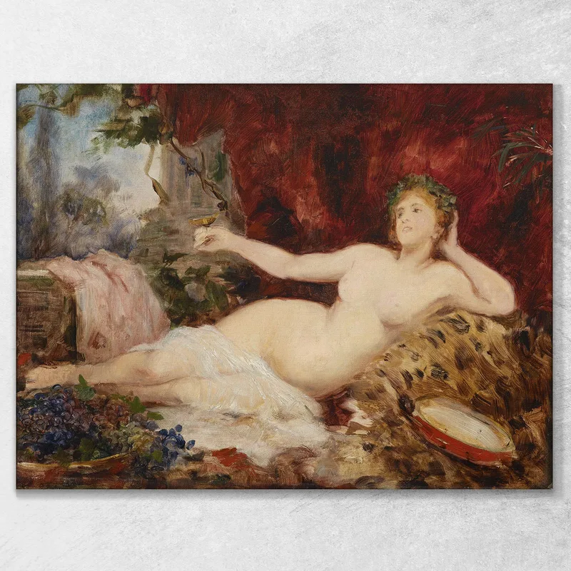 Resting Bacchante Hans Makart