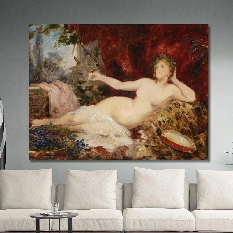 Resting Bacchante Hans Makart