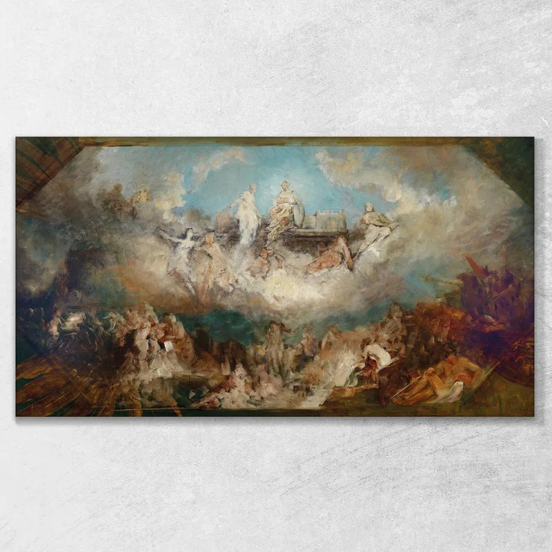 Versenkung Der Nibelungenfestung Im Rhein Hans Makart